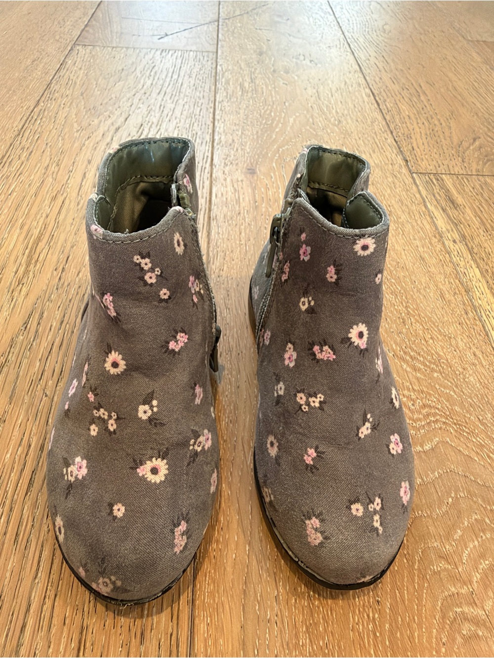 Toddlers Floral Ankle Boots